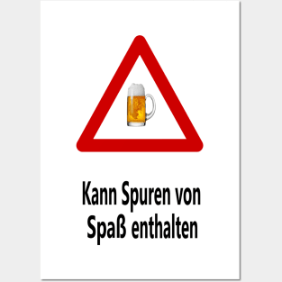 Kann Spuren von Spaß enthalten Posters and Art